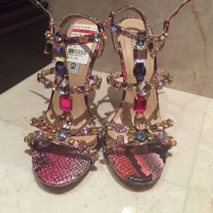 Steve Madden Snake print Heels with Studs